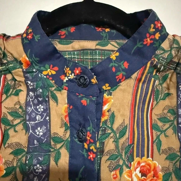 VTG Jody California Floral Boho Prairie Dress Size 8 60s 70s Retro XS - Picture 3 of 9